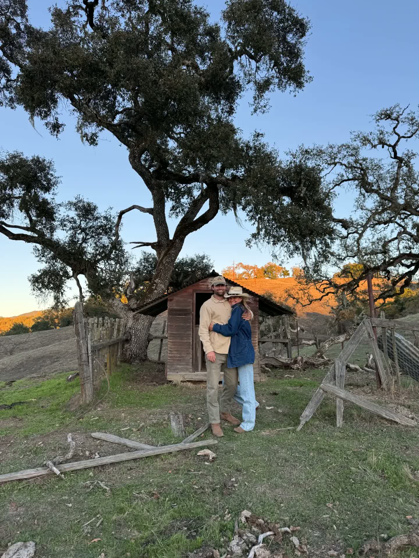 Claire and Willy at the family ranch